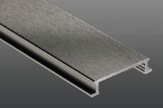 AQGX – alluminio anodizzato effetto grigio quarzo textile