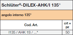Schlüter-DILEX-AHK/I 135°