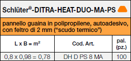 <a name='duops'></a>Schlüter®-DITRA-HEAT-DUO-MA-PS