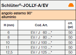 Schlüter®-JOLLY-A/EV