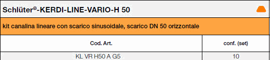Schlüter®-KERDI-LINE-VARIO-H 50
