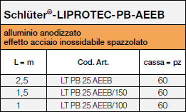 <a name='pb'></a>Schlüter®-LIPROTEC-PB