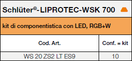 Schlüter®-LIPROTEC-WSK 700