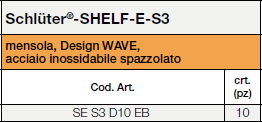 Schlüter®-SHELF-E S3 WAVE
